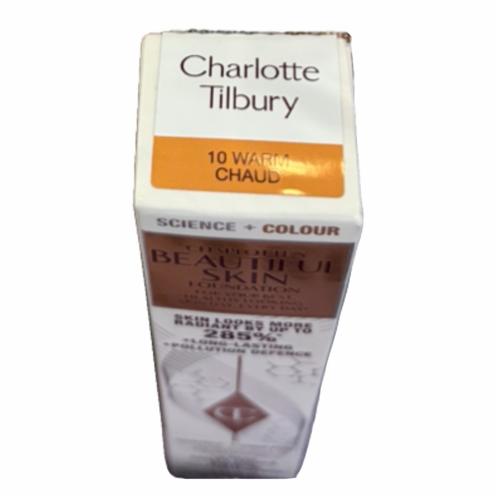 $52 Retail NIB Charlotte Tilbury Beautiful Skin Foundation - 10 Warm - Picture 9 of 10
